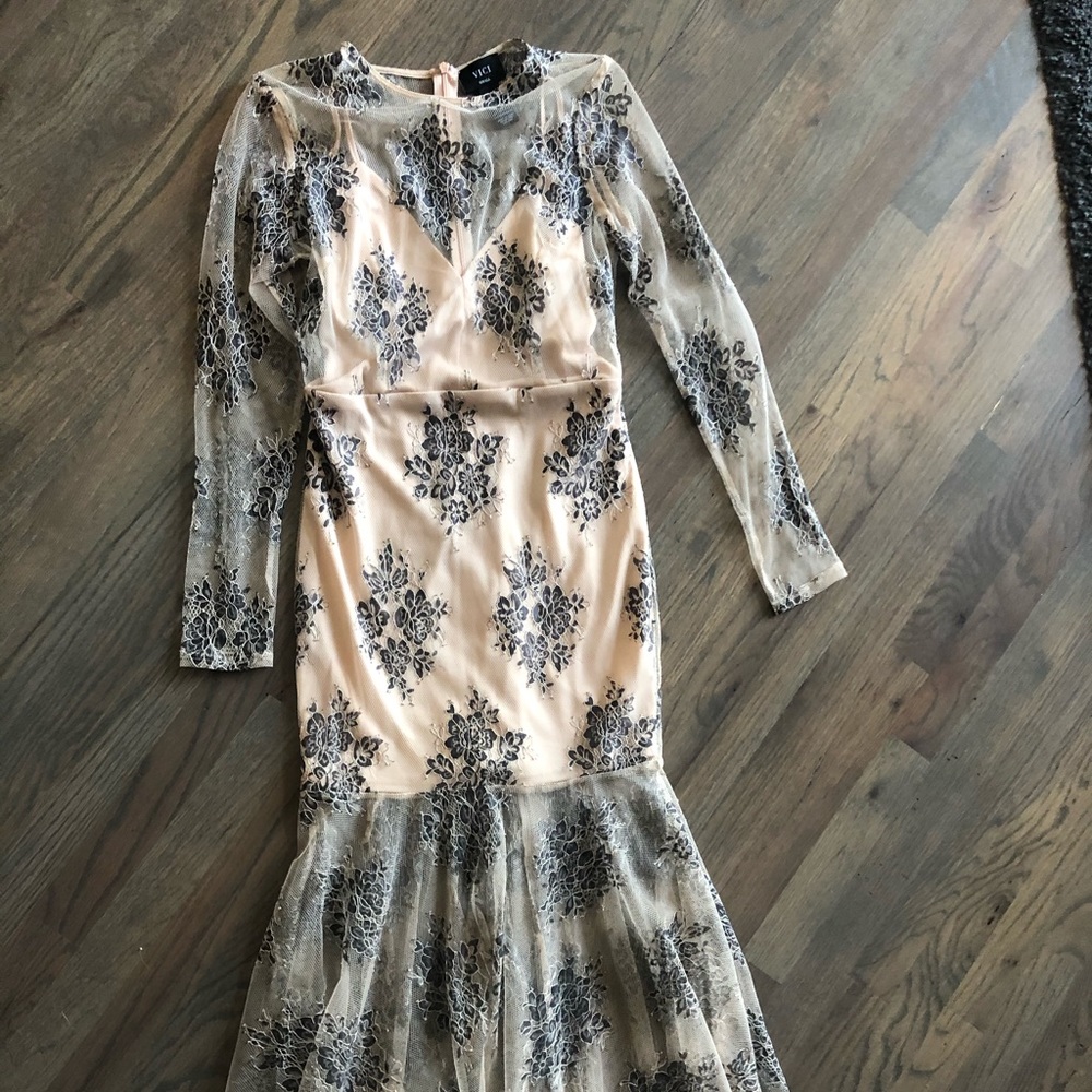 Vici Pink and Black Floral Dress - Picture 8 of 10